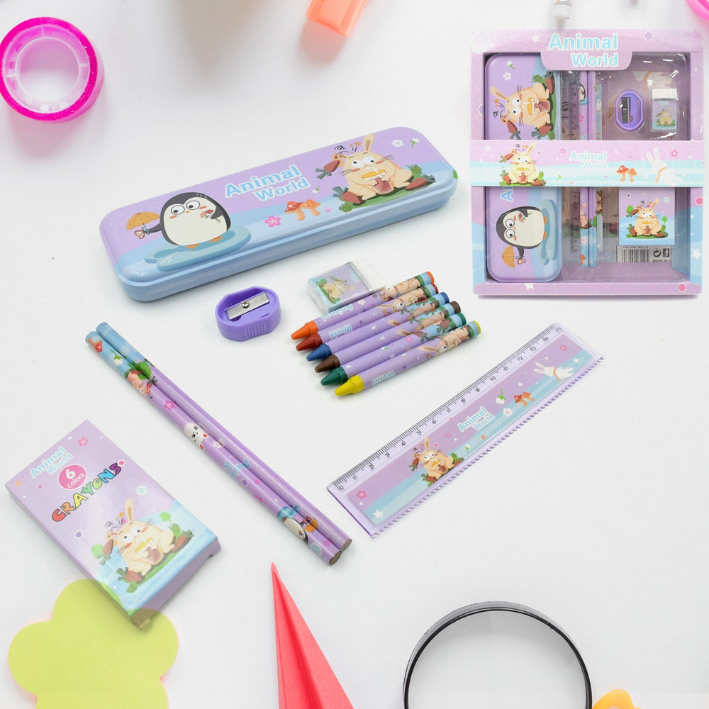 Stationery Kit for Kids Multipurpose Storage Organizer Container