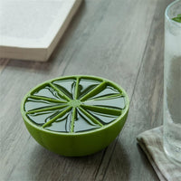 Easy-release design tray making lemon wedge silicone ice cubes effortlessly