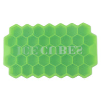 Stackable honeycomb ice mold tray for stylish icy drinks