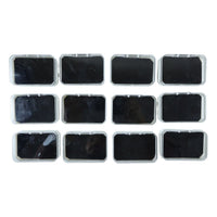 Top view showing soft inner base of 12-piece jewellery box set
