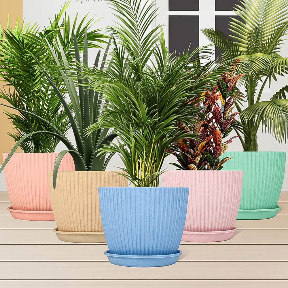 Plastic Flower Pot Set Home Organization Storage Solution