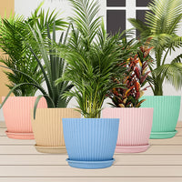 Plastic Flower Pot Set Home Organization Storage Solution