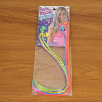 Multicolor braided hair streaks clip-in set for girls and kids styling fun