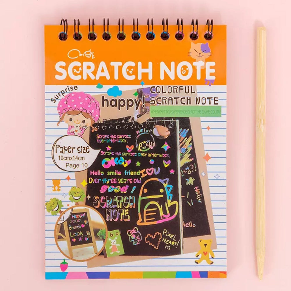 Rainbow Art Scratch Book Home Organization Storage Solution