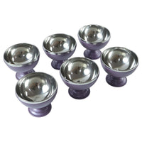 Ice cream and pudding stainless steel serving bowls