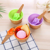 Ice Cream Bowls Set Home Organization Storage Solution
