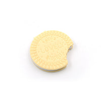 An open biscuit notebook showing its blank, smooth pages, ideal for drawing or notes.