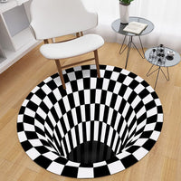 Detailed view of 3D space round carpet texture