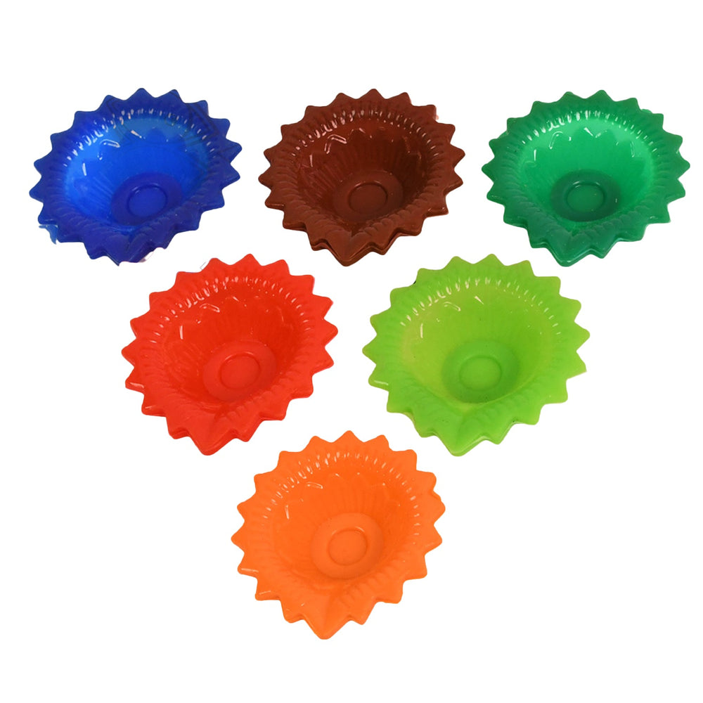 Silicone Diya Set (6 Pcs) Home Organization Storage Solution