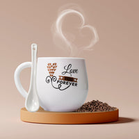 Coffee Mug with Spoon Multipurpose Storage Organizer Container