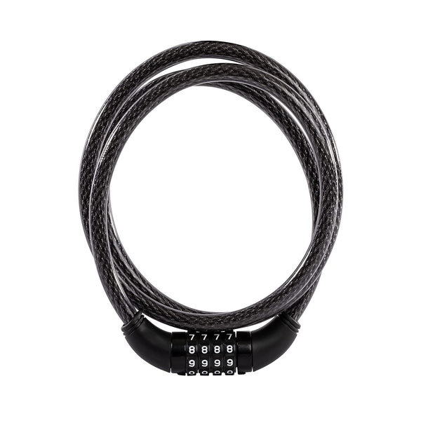 Bicycle Cable Lock – Heavy Duty 4-Dial Combination, Multi-Use | Safora
