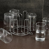Stainless Steel Glass Stand Kitchen Storage Organizer Solution