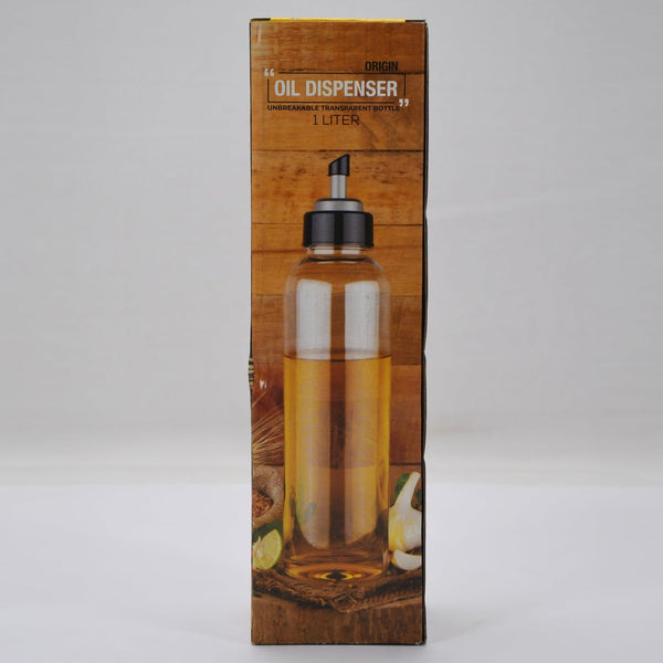 Plastic Oil Dispenser – 1 Litre Transparent Bottle | Vastate