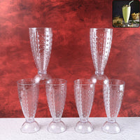 Plastic Milkshake Glass Set Home Organization Storage Solution