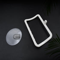Easy-to-install no-drill towel hanger for convenient use in bathrooms and kitchens.