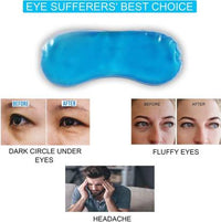 Detail of the removable cooling gel pack within the Ice Pack Eye Mask.