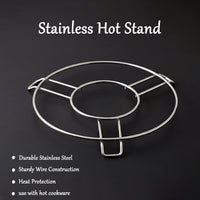 Stainless steel cooker stand offering durable and reliable pot support