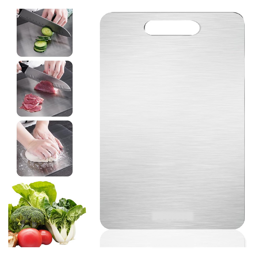 Stainless Steel Multipurpose Chopping Board Home Organization Storage Solution