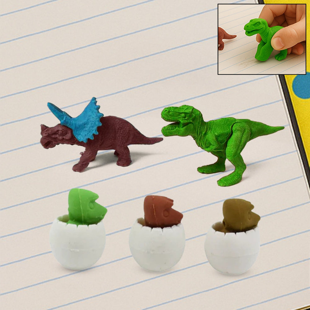Dinosaur Puzzle Erasers Home Organization Storage Solution Storage