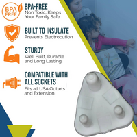 Baby Safety Socket Cover – Big Electric Plug Protector | Velvet Wheels Your Brand