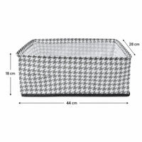 White fabric cloth organizer basket for home storage