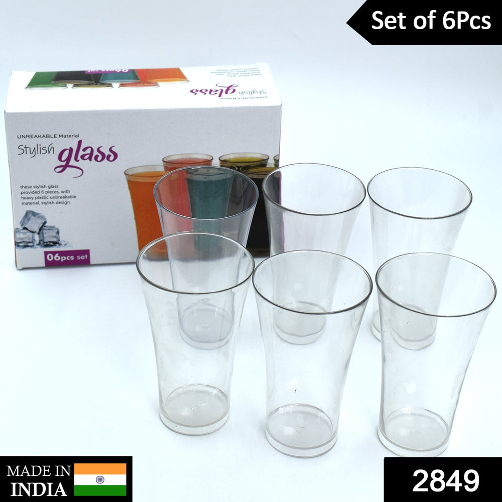 Transparent Plastic Drinking Glasses Home Organization Storage Solution