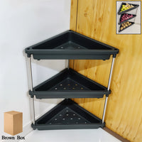 Plastic Corner Storage Rack Kitchen Storage Organizer Solution