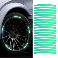 Reflective Car Wheel Stickers Home Organization Storage Solution
