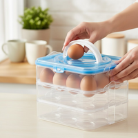 Refrigerator Egg Storage Box Kitchen Storage Organizer Solution