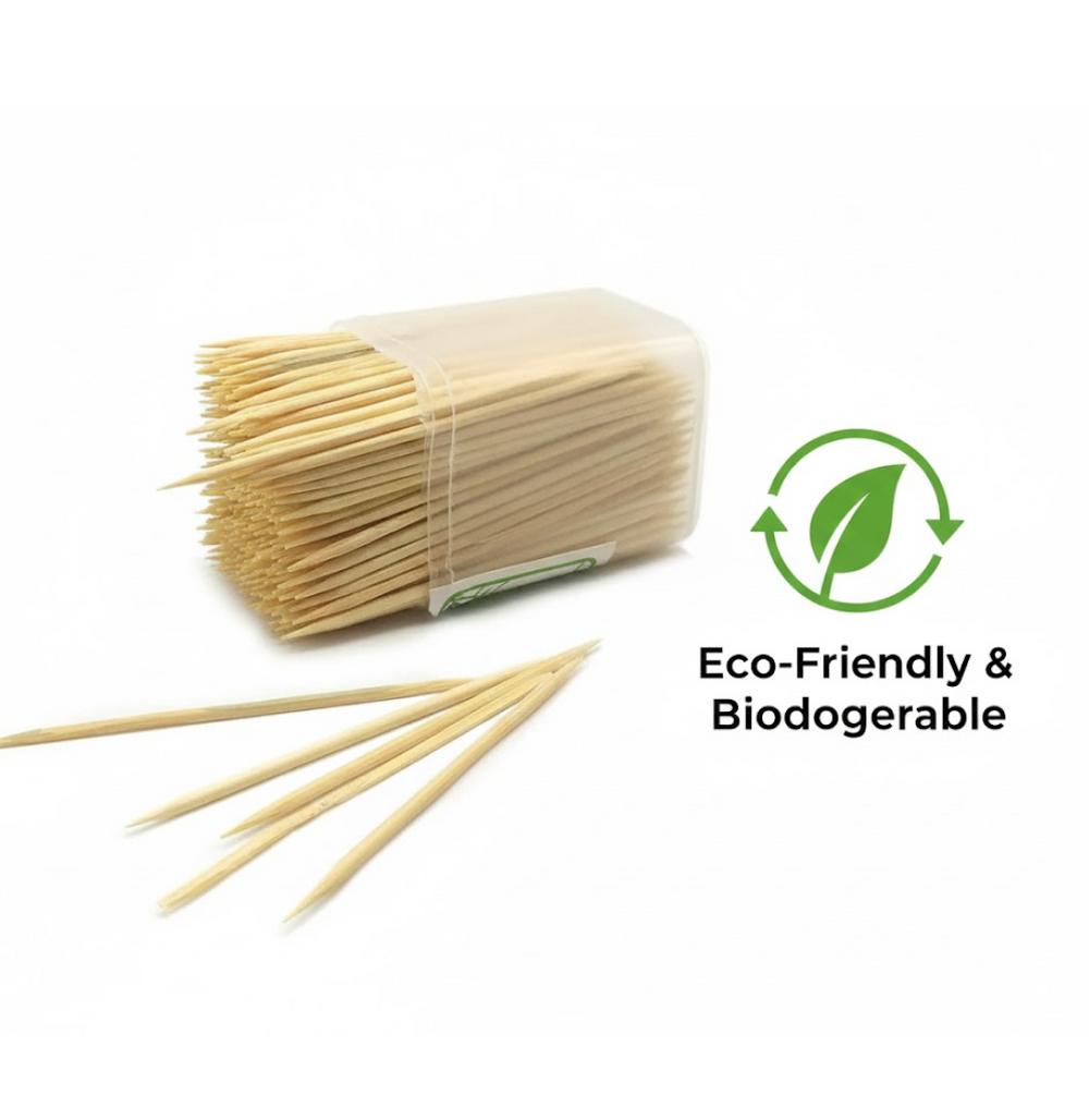 Wooden Toothpicks Multipurpose Storage Organizer Container Storage