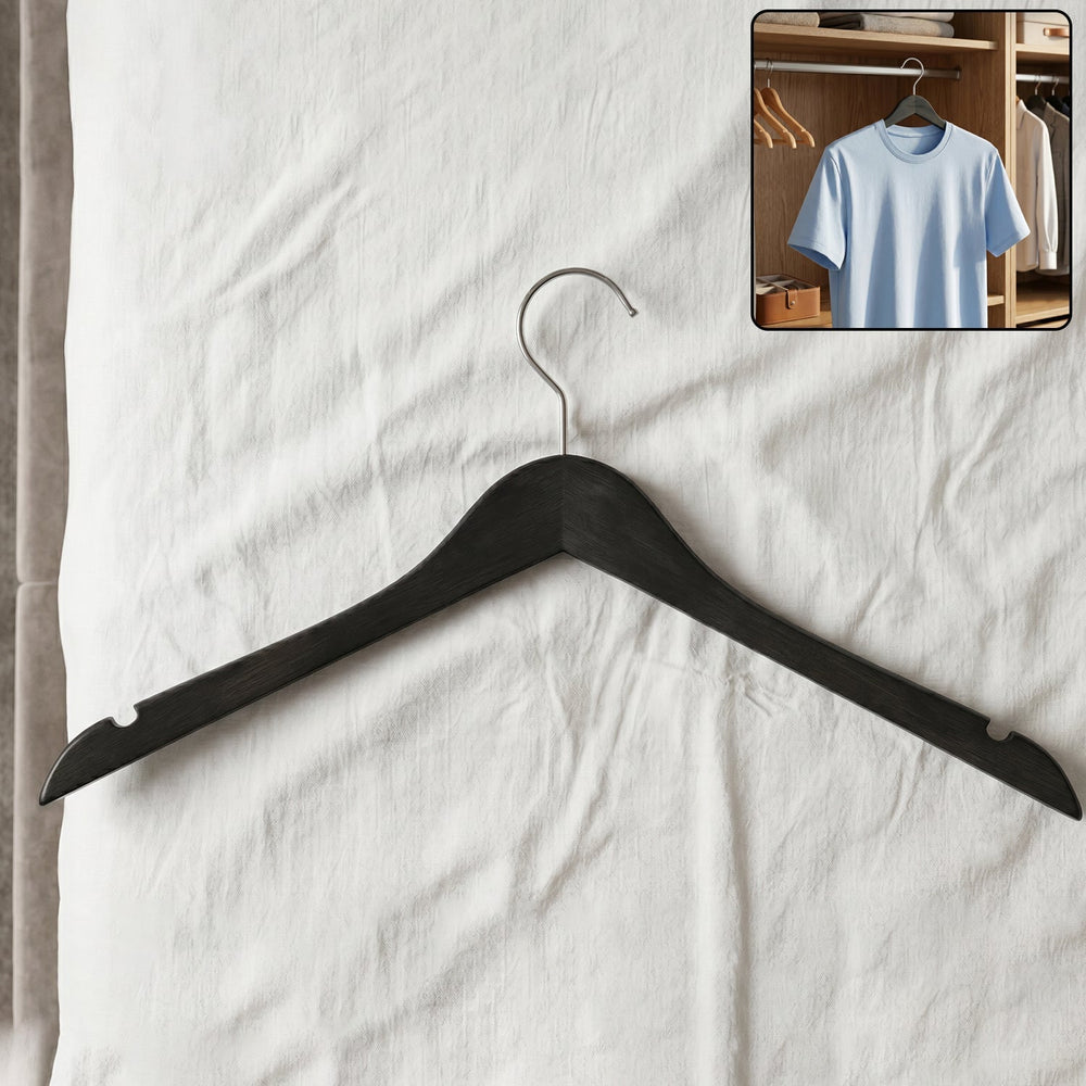 Premium Cloth Hanger Ð Durable Non-Slip with Metal Hook for Bedroom Organization