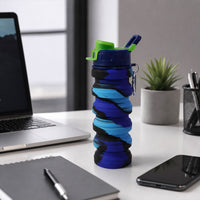 Sili Fold Collapsible Silicone Water Bottle Ð Leakproof & Po Portable Travel