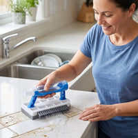 3 in 1 Multi Purpose Cleaning Brush with Soap Dispenser Sponge Scrubber (1 Pc) Your Brand