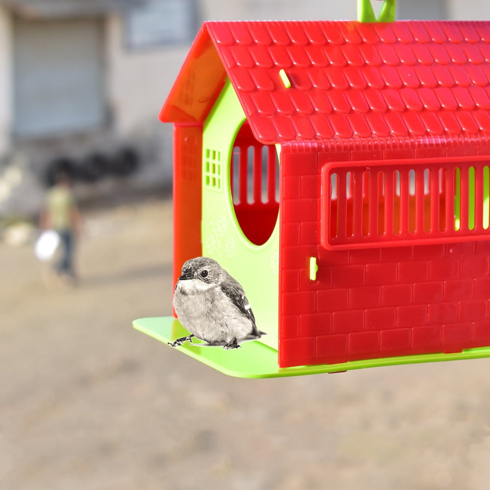 Wooden Bird House for Small Garden Birds & Sparrows Home Organization Storage