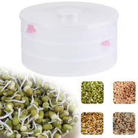 3 Compartment Sprout Maker Home Organization Storage Solution