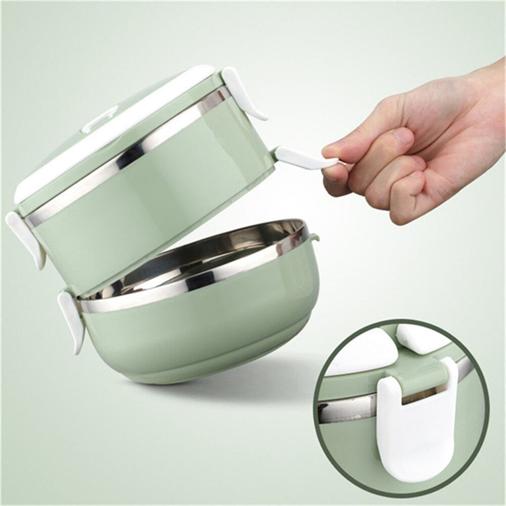 Insulated Stainless Steel Lunch Box Multipurpose Storage Organizer Container