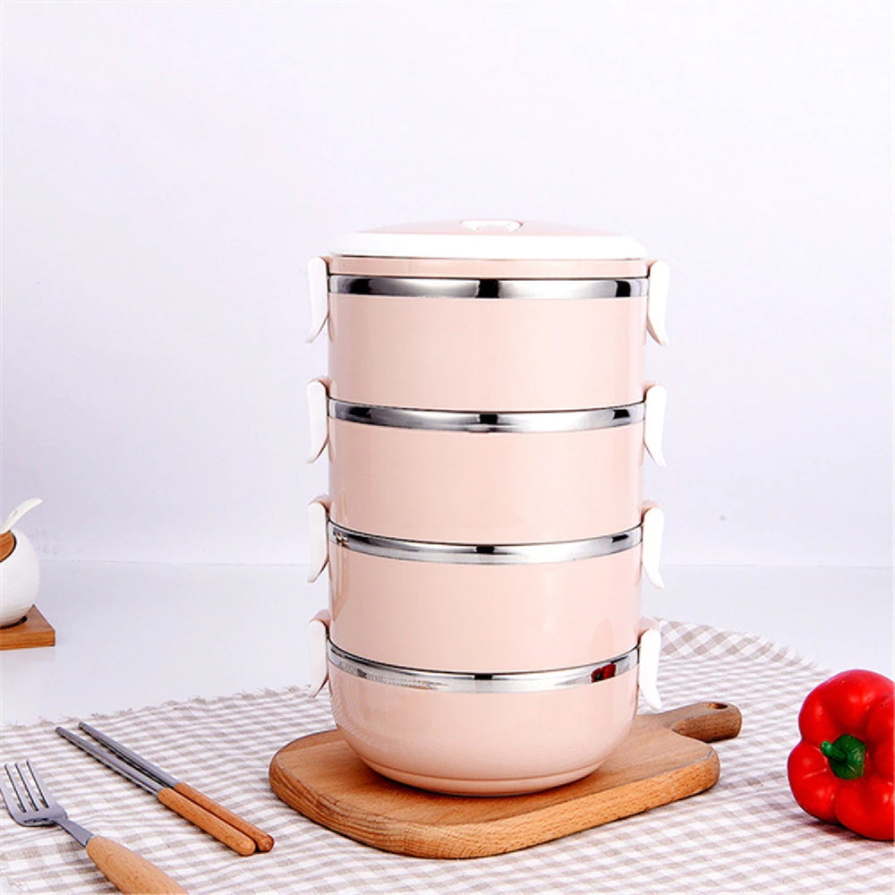 Stainless Steel Lunch Box Multipurpose Storage Organizer Container