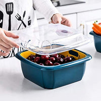 Double Layer Food Drainer Kitchen Storage Organizer Solution