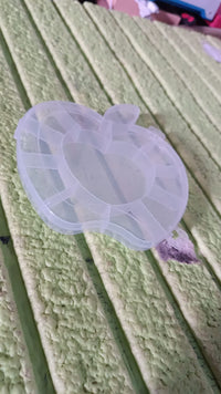 Transparent plastic apple box for small accessories