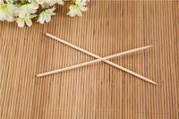 Polished surface of natural bamboo grill sticks, ready for your culinary creations.