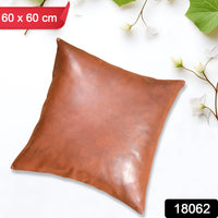 Close-up of the texture of a premium  pillow cover, highlighting its soft fabric.