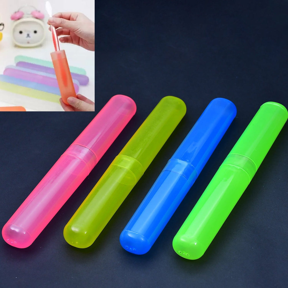 Toothbrush Cover Set (4pc) Multipurpose Storage Organizer Container