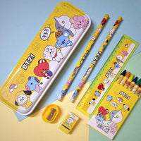 Stationery Kit for Kids – 12 Pc Metal Pencil Box Set | ScribbleJoy Your Brand