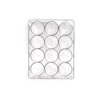 Close-up of the durable plastic egg tray, highlighting its BPA-free material.