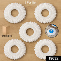 Microfiber Spin Mop Refill Head – 360° Rotating 5 Pack for Efficient Cleaning Your Brand