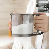 Plastic Flour Sieve Cup Home Organization Storage Solution