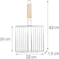 Compact square barbecue grill, great for picnics and family gatherings.