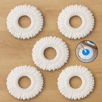 Microfiber Spin Mop Refill Head – 360° Rotating 5 Pack for Efficient Cleaning Your Brand
