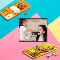 4-Compartment Plate Home Organization Storage Solution Storage