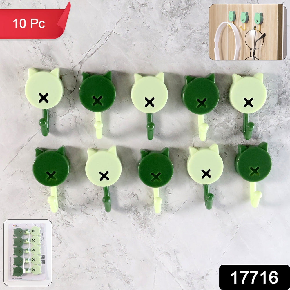 Self Adhesive Wall Hooks 10 Pc Home Organization Storage Solution